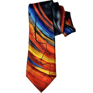 Jerry Garcia Colorful abstract psychodelic Tie VTG